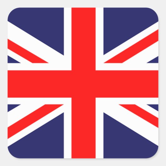 Aufkleber für die britische Flagge. (Vorderseite)