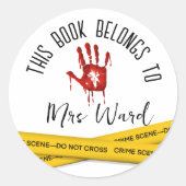 Aufkleber für die Bücherbibliothek der blutigen Cr (Vorderseite)