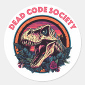 Aufkleber für die Dead Code Society (Vorderseite)