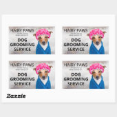 Aufkleber für die Dog Grooming Watercolor Business (Blatt)