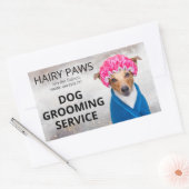 Aufkleber für die Dog Grooming Watercolor Business (Umschlag)