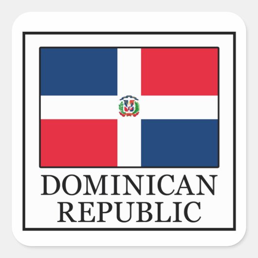 Aufkleber für die Dominikanische Republik (Vorderseite)