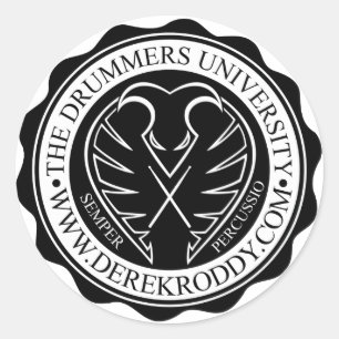 Aufkleber für die Drummer-Universität