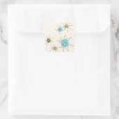 Aufkleber für die eckigen atomaren Sternexplosione (Tasche)