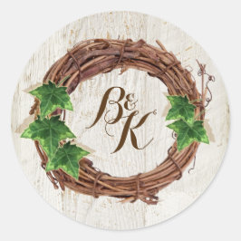 Aufkleber für die Einladung von Ivy und Willow Wed