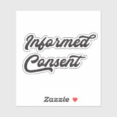 Aufkleber für die Einverständniserklärung (Blatt)