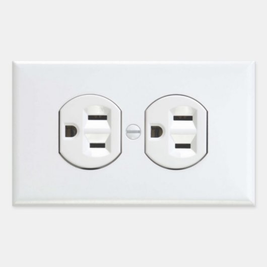 Aufkleber für die elektrische Steckdose (Vorderseite)