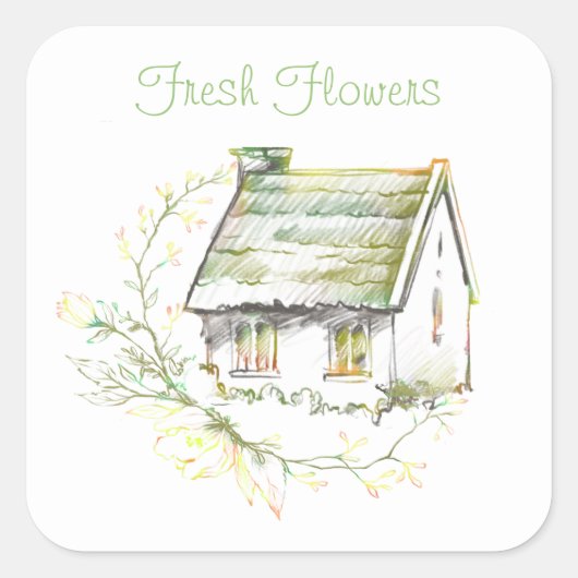 Aufkleber für die englische Hütte eines selbst her (Vorderseite)