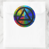 Aufkleber für die Erholung Kreis und Dreieck (Tasche)