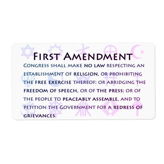 Aufkleber für die erste Änderung (Vorne)