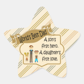 Aufkleber für die erste Liebe der Weltbesten Vater