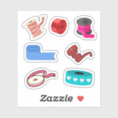 Aufkleber für die Flachbandrollen (Blatt)