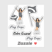 Aufkleber für die Flag-Farbsicherung ( Steel Gray) (Blatt)