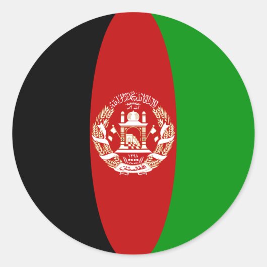 Aufkleber für die Flagge Afghanistans (Vorderseite)