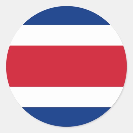Aufkleber für die Flagge Costa Rica (Vorderseite)