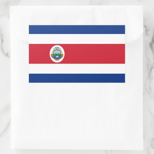 Aufkleber für die Flagge Costa Ricas (Tasche)