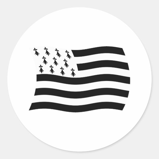Aufkleber für die Flagge der Bretagne (Vorderseite)