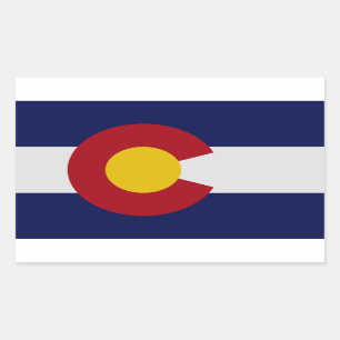 Aufkleber für die Flagge des Colorado-Staates