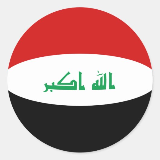 Aufkleber für die Flagge des Irak (Vorderseite)