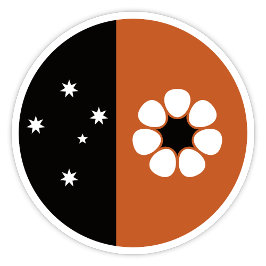 Aufkleber für die Flagge des nördlichen Gebiets