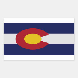 Aufkleber für die Flagge des Staates Colorado