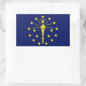 Aufkleber für die Flagge des Staates Indiana (Tasche)
