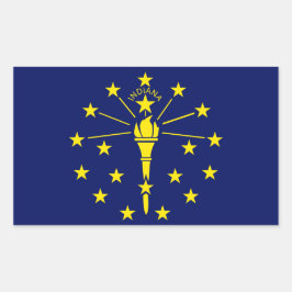 Aufkleber für die Flagge des Staates Indiana