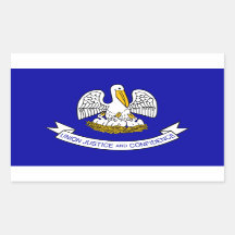 Aufkleber für die Flagge des Staates Louisiana