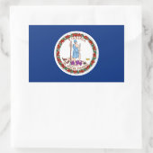 Aufkleber für die Flagge des Staates Virginia (Tasche)