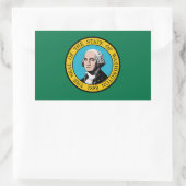 Aufkleber für die Flagge des Staates Washington (Tasche)