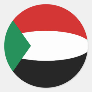 Aufkleber für die Flagge des Sudan