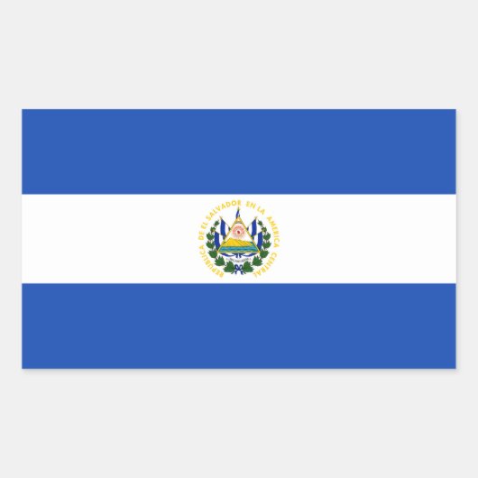 Aufkleber für die Flagge El Salvador (Vorderseite)