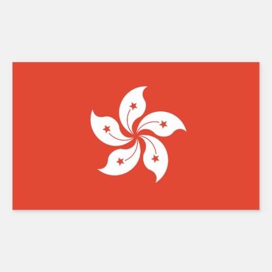 Aufkleber für die Flagge Hong Konger (Vorderseite)