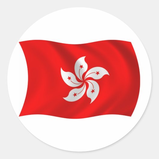Aufkleber für die Flagge Hongkongs (Vorderseite)