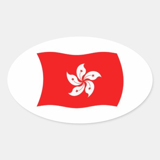 Aufkleber für die Flagge Hongkongs (Vorderseite)
