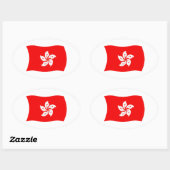 Aufkleber für die Flagge Hongkongs (Blatt)