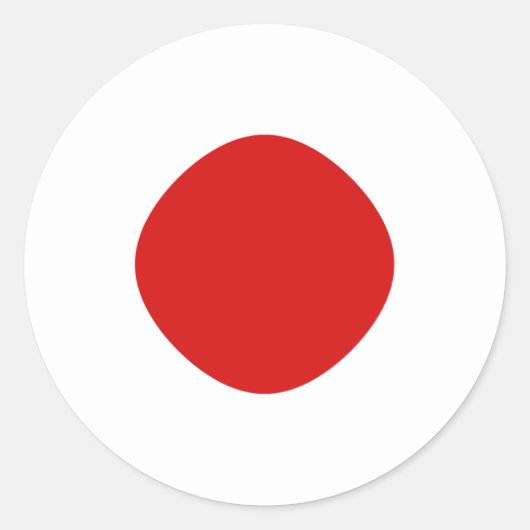 Aufkleber für die Flagge Japans (Vorderseite)