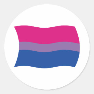 Aufkleber für die Flagge mit Bisexuellen