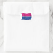 Aufkleber für die Flagge mit Bisexuellen (Tasche)