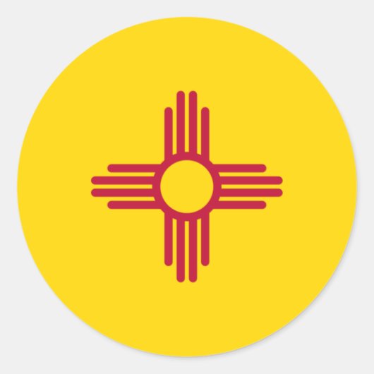 Aufkleber für die Flagge New Mexico (Vorderseite)