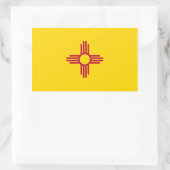 Aufkleber für die Flagge New Mexico (Tasche)