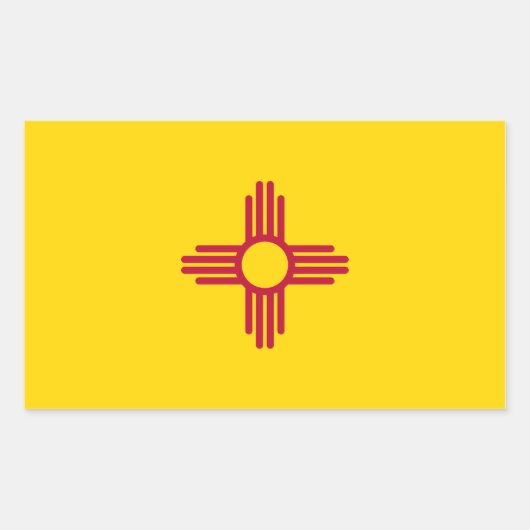 Aufkleber für die Flagge New Mexico (Vorderseite)