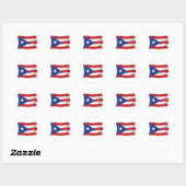 Aufkleber für die Flagge Puerto Rico (Blatt)