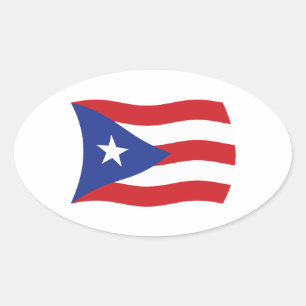 Aufkleber für die Flagge Puerto Rico