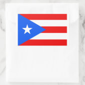 Aufkleber für die Flagge Puerto Rico (Tasche)