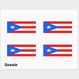 Aufkleber für die Flagge Puerto Rico