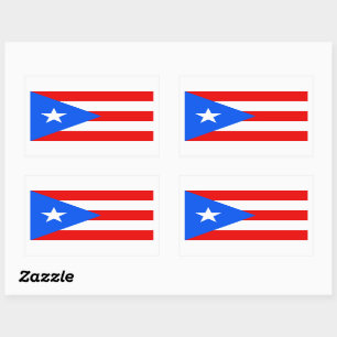 Aufkleber für die Flagge Puerto Rico