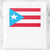 Aufkleber für die Flagge Puerto Rico (Tasche)