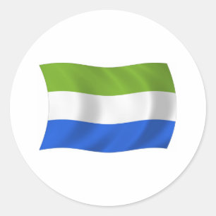Aufkleber für die Flagge Sierra Leones