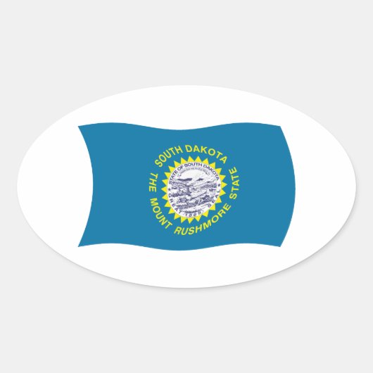 Aufkleber für die Flagge South Dakota (Vorderseite)